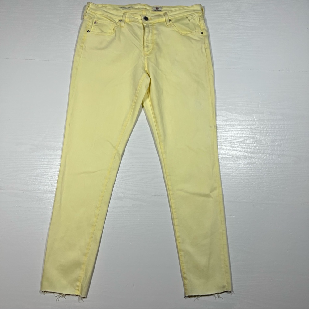 AG Adriano Goldschmied Legging Super‎ Skinny Ankle Jean Womens 31 Raw Hem New